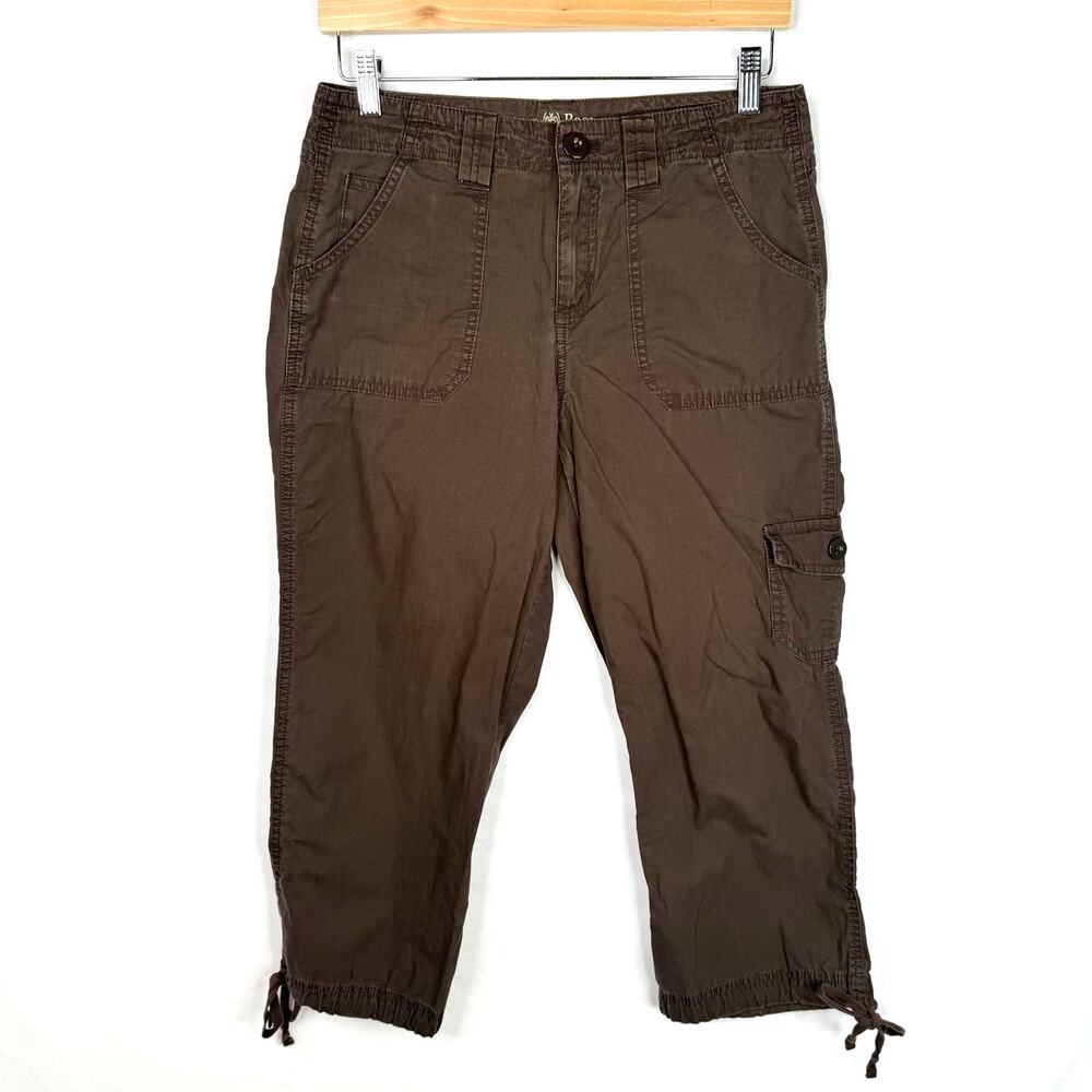 GH Bass & Co Brown Cargo Capri Pants 7